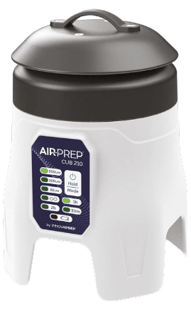 AirPrep Cub Sampler fångar effektivt upp partiklar i mikrometer- och submikrometerstorlek.
